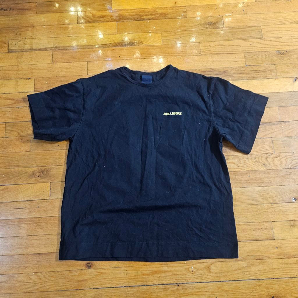 Juun J Men's Black Gold Module Short Sleeve T Shirt XS